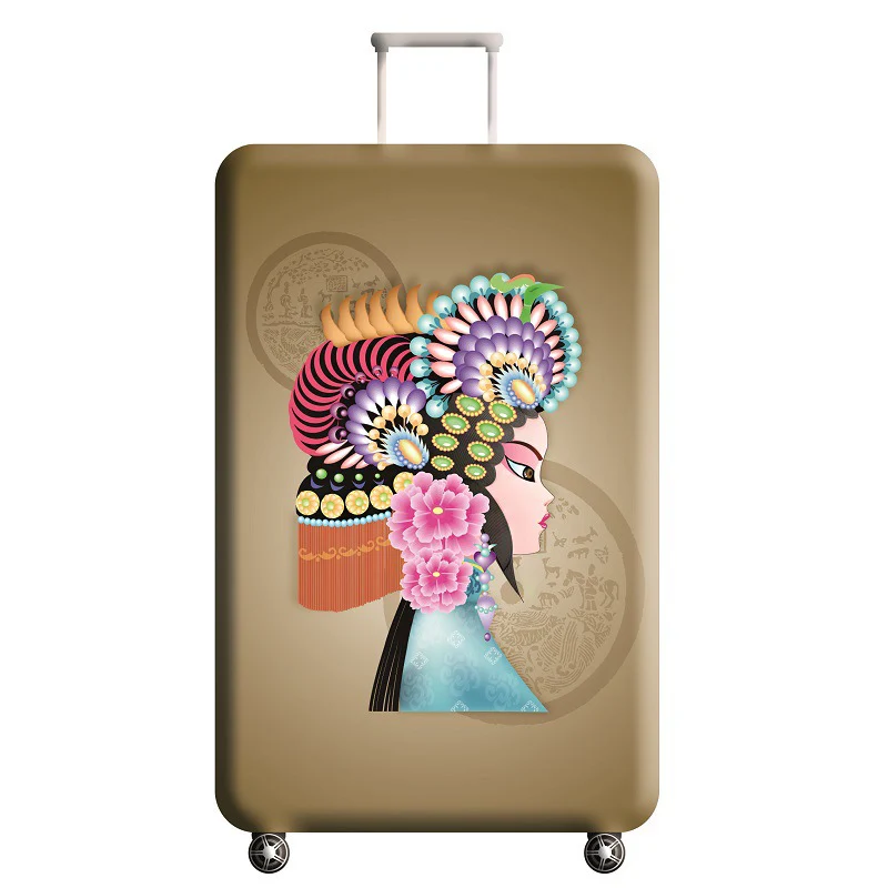 Защитный чехол для путешествий, чемодан с милыми животными защитный чехол, растягивающийся пылезащитный чехол 18-32 дюймов, чехол для чемодана аксессуары