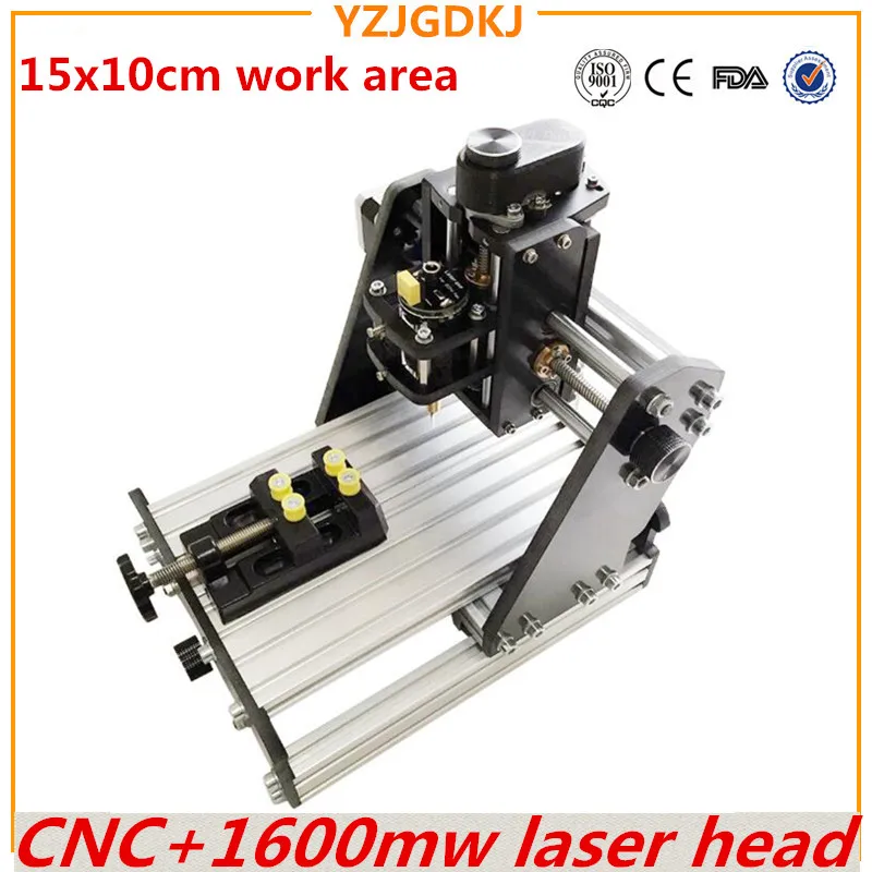 CNC 1510+1600mw laser GRBL control Diy high power engraving machine 3 Axis pcb Milling Wood Router+1.6w | Инструменты