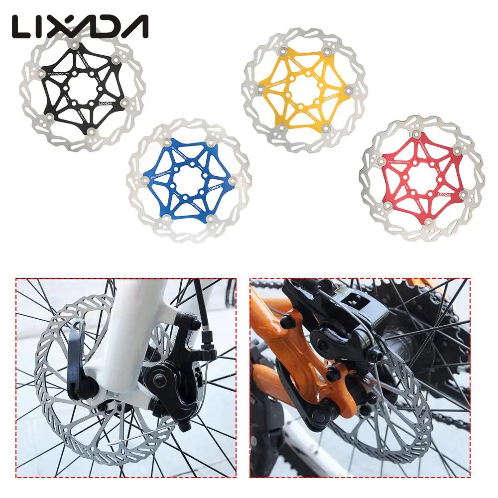 Lixada велосипед тормозной ротор велосипед MTB поплавок плавающий дисковый тормоз роторная пластина 6 болтов 160 мм нержавеющая сталь стандарт 6 болтов