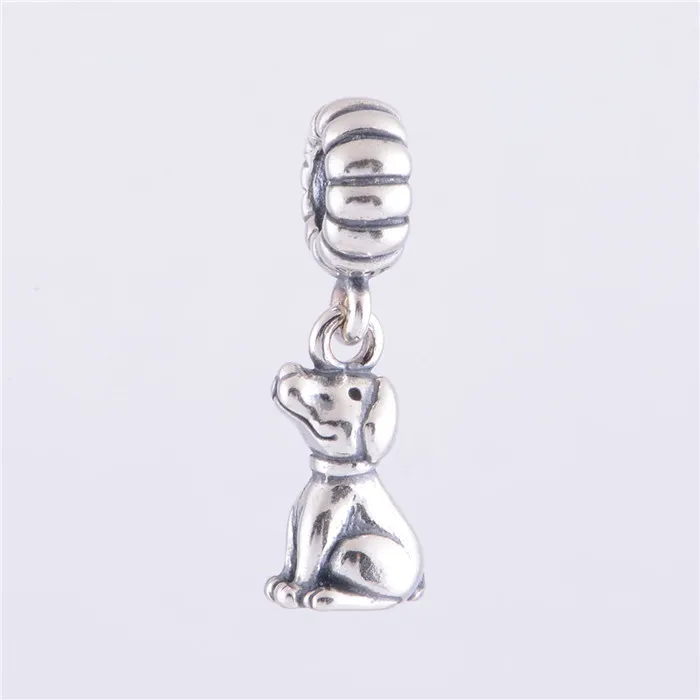 

Vintage Zodiac Dog 925 Sterling Silver Screw Core Loose Spacer Charm Beads Fit Original Pandora Charms Bracelet jewelry LW193