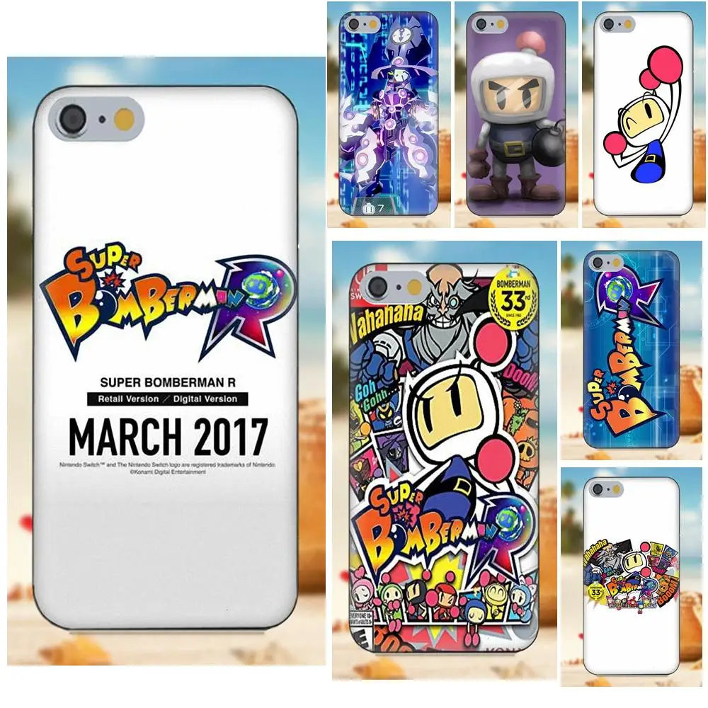 Чехол для телефона из ТПУ с принтом Чехлы супер Bomberman R iPhone 4S 5S 5C SE 6 S 7 8 Plus X Galaxy Note 5 S9