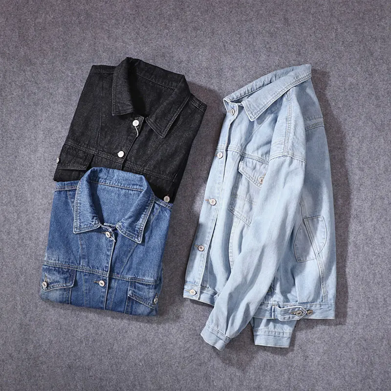 Spring Autumn Japanese Style Fashion Men Jacket Simple Cotton Coats Denim Jacket Men Vintage Streetwear Classical Jacket hombre