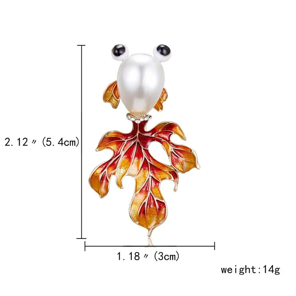 RINHOO высокое качество сплав разноцветная Брошь Стразы кошка рыба животные ювелирные изделия пальто платье любовница девушка Женщины Подарочные броши - Окраска металла: Fish1