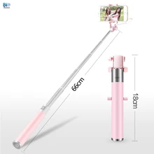[Био селфи палочки] Портативный мини проводной монопод для селфи универсальный для Iphone для huawei для Honor для всех Мобильные телефоны Android IOS телефоны