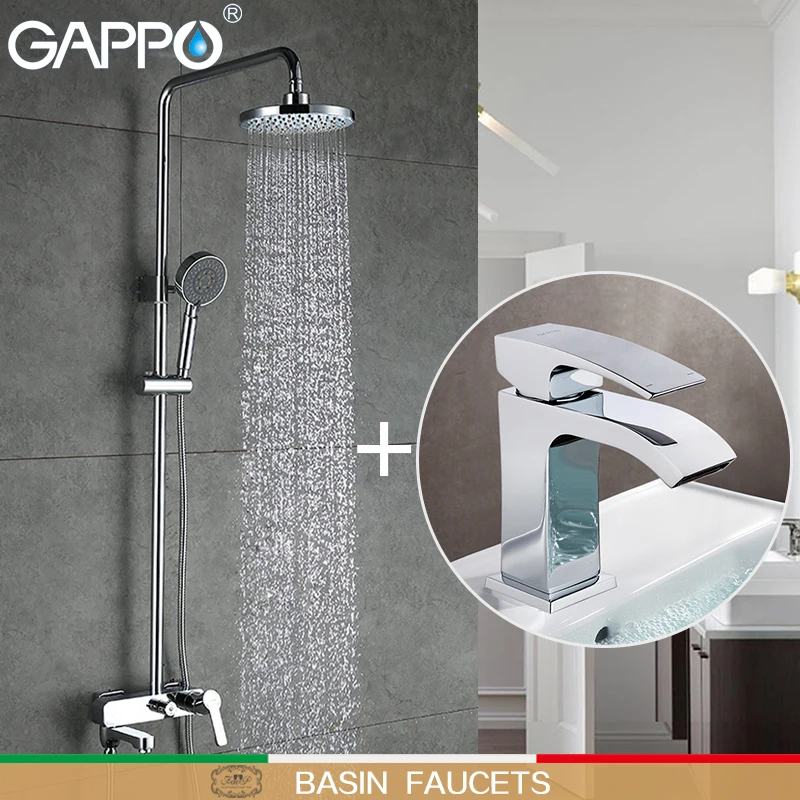 GAPPO Basin Faucets water taps basin sink faucet brass shower faucet bathroom mixer shower taps Sanitary Ware Suite GAPPO Basin Faucets water taps basin sink faucet brass shower faucet bathroom mixer shower taps Sanitary Ware Suite