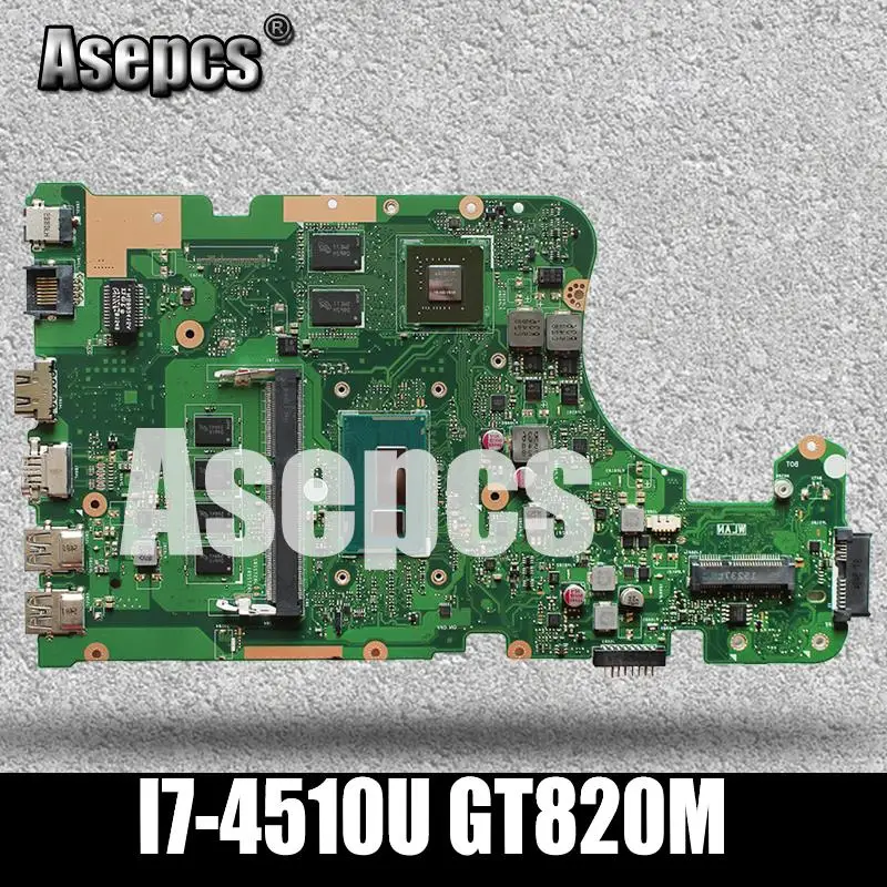 Asepcs X555LD материнская плата для ноутбука ASUS X555LD X555LP X555LA X555L X555 Тесты Встроенная Материнская плата 4G-RAM I7-4510U GT820M