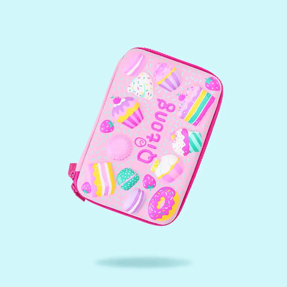 

New Arrival School Office Lovely Cartoon Zipper Pen Pouch Large Capacity Pencil Case Stationery Storage Box Student Gift