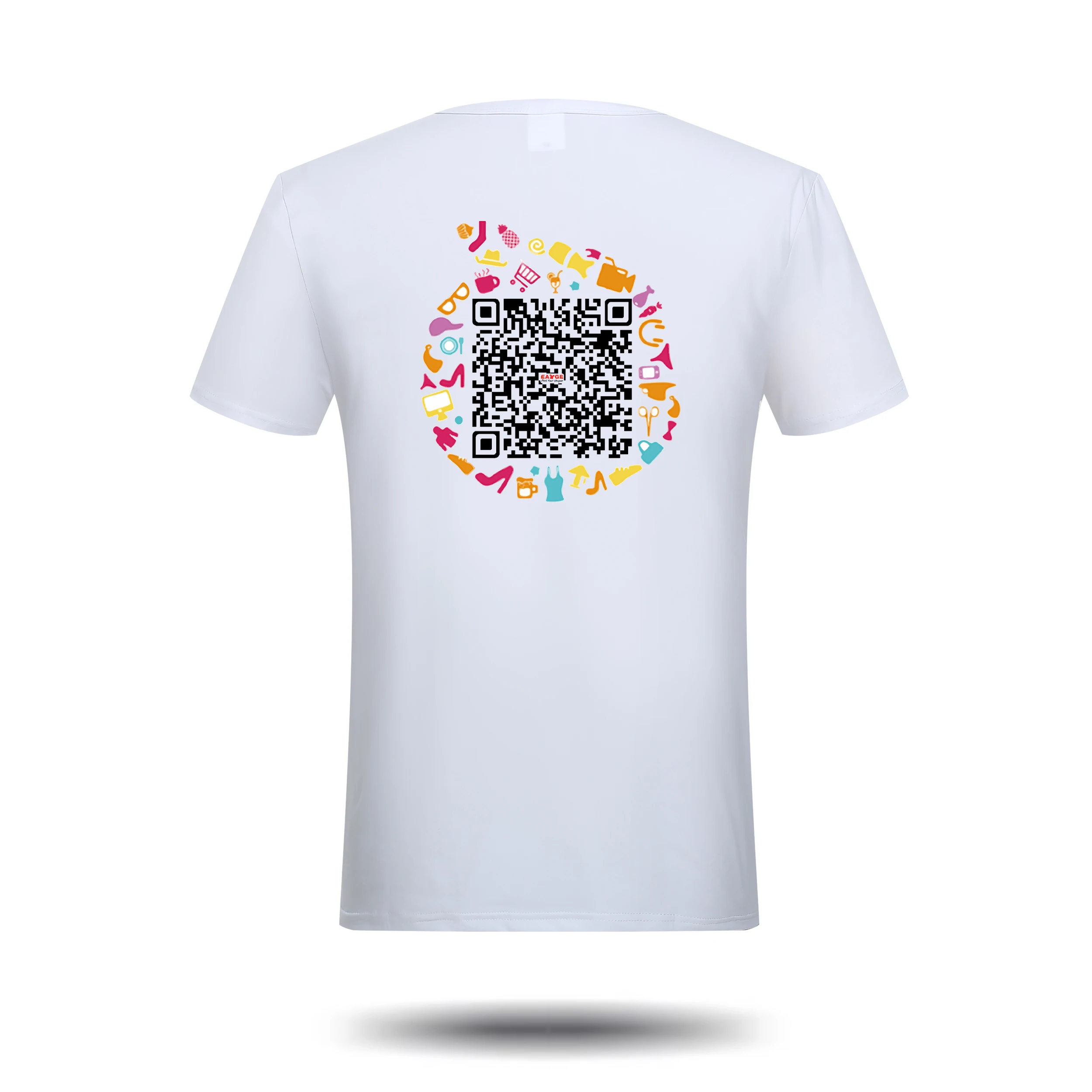 Creative Desgin QR Code With  Words Custom Your T Shirts Unique