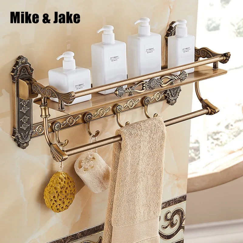 Bathroom Multifunction Antique Shelf And Towel Bar Aluminum Bathroom Multifunction Antique Shelf And Towel Bar Aluminum Retro Us Vintage With Hook Accessory