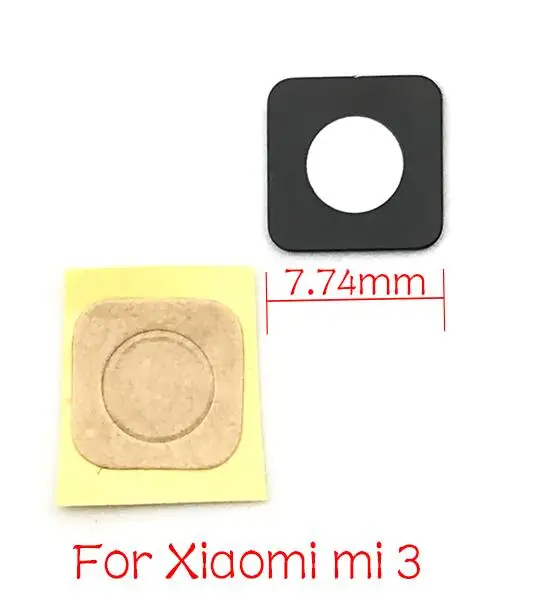 2 шт./лот для Xiaomi mi x Max 2 3 2S 4 5 Play Note 3 задняя камера стеклянная крышка объектива с клеем, стикер - Цвет: Mix 3