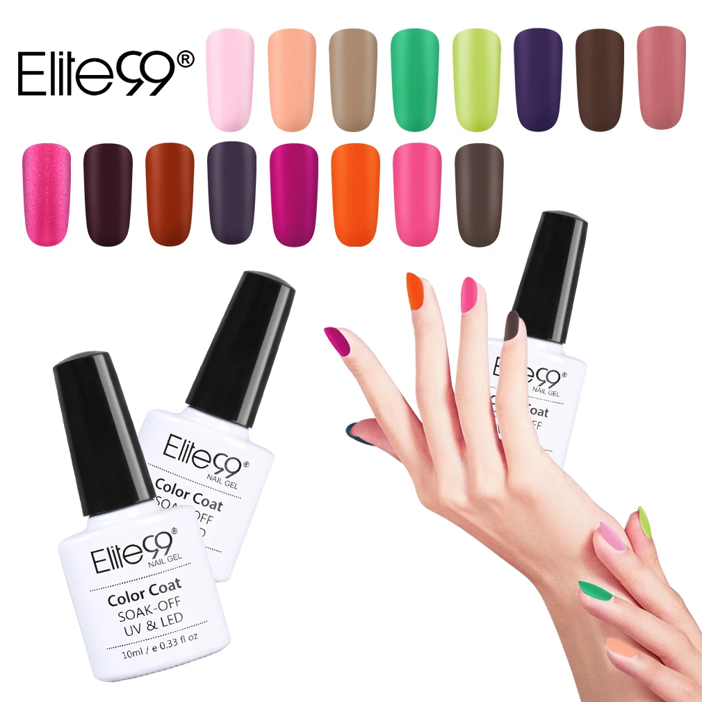 

Elite99 3 In 1 Matte One Step Gel Nail Polish No Need Base Top Coat Nail Art Design Semi-Permanentes Primer For Nails Varnish