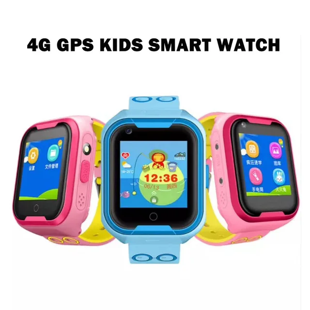 

4G Smart phone Watch for Kids Baby ip67 Waterproof GPS WIFI Positioning With Voice Chat Camera SOS Anti-lost