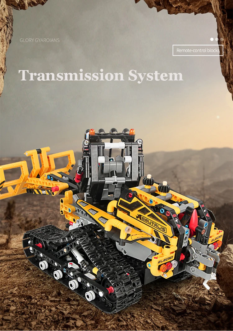 Technic Series 873 шт. версия приложения пульт дистанционного управления Строительный автомобиль трек Бульдозер блоки-кирпичики игрушки Совместимые городские наборы