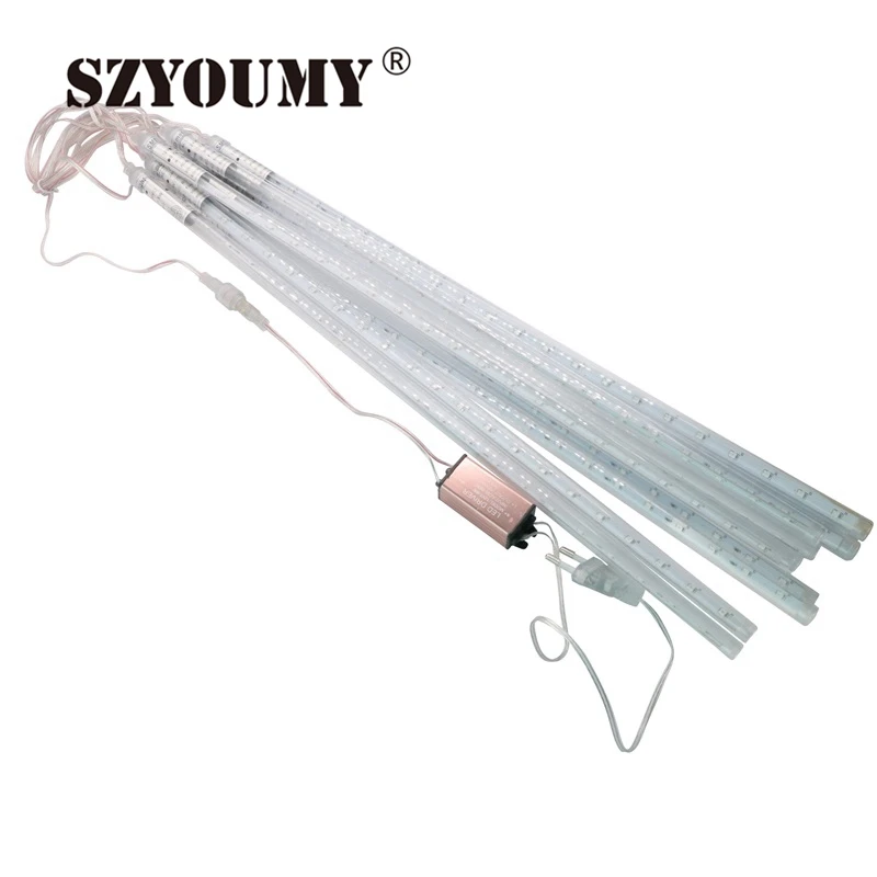 

SZYOUMY High Quality 10pcs/Set Waterproof Decorative Meteor Shower Rain Tube 2835 LED String Light 30CM / 50CM / 80CM