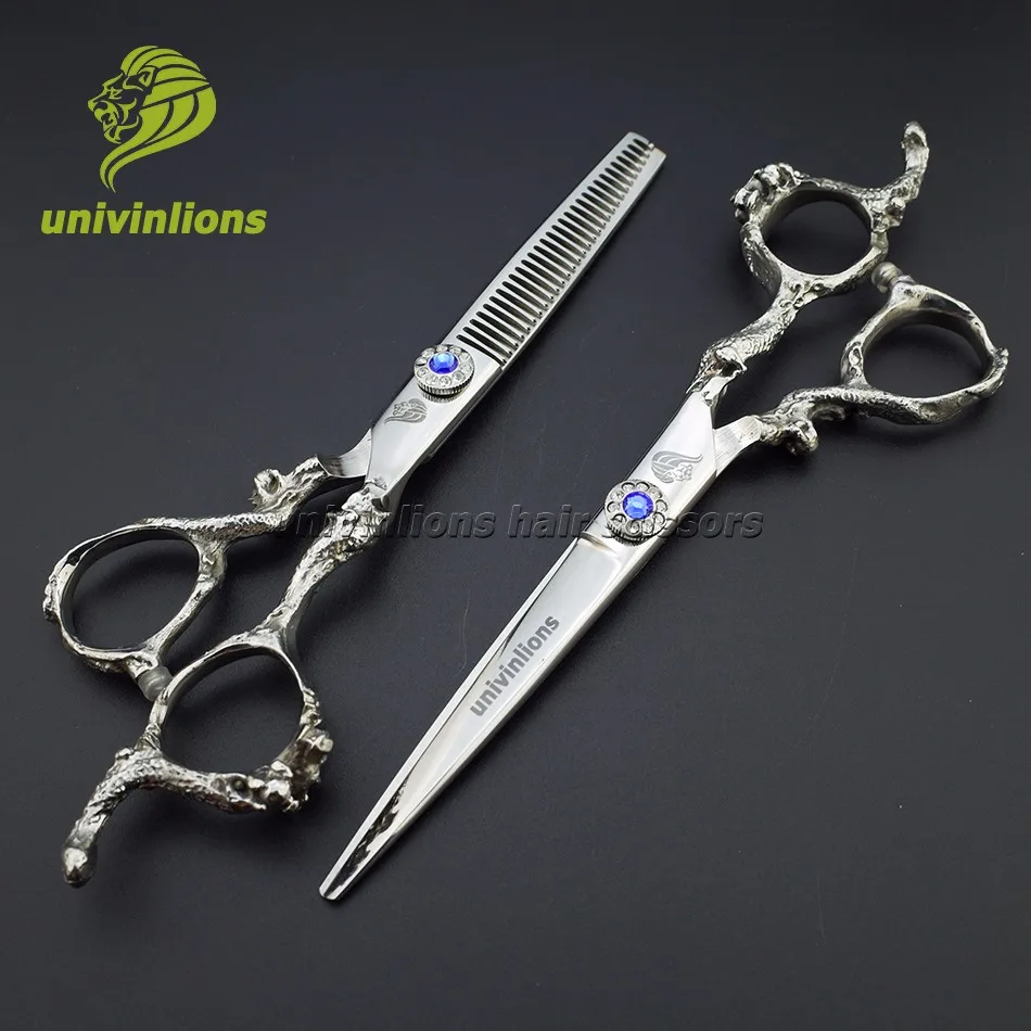Tesouras de Corte de Cabelo Tesouras de Desbaste Corte de Cabelo Hairstylist Melhor Coiffeur 6.0 26 Cheap Tesouras de cabelo