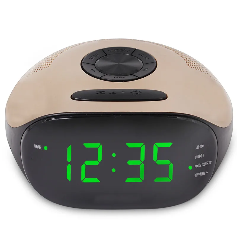 2017 Radio LED Radio Alarm Clock Digital Screen Dual Alarm ...