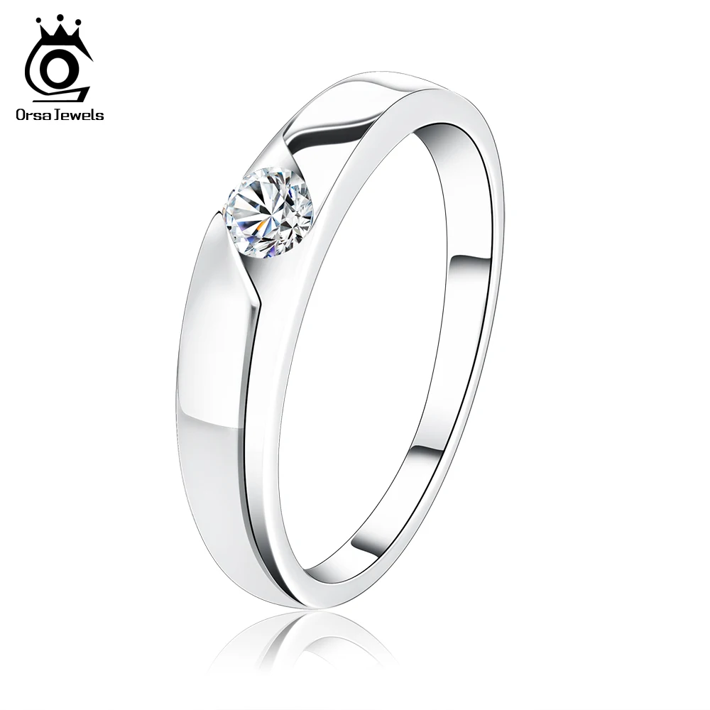orsa jewels trendy silver color promise ring with aaa cubic zirconia fine lead nickel free engagement rings for women or09 - Free Wedding Rings orsa jewels trendy silver color promise ring with aaa cubic zirconia fine lead nickel free engagement rings for women or09 - Free Wedding Rings