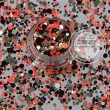 RIM321-202 разноцветные Круглые пайетки в горошек для дизайна ногтей, гель для ногтей, Гель-лак для ногтей и украшения своими руками