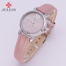 New Shell Women’s Watch Japan Quartz Hours Simple Classic Fine Fashion Dress Bracelet Leather Girl Christmas Gift Julius Box 945