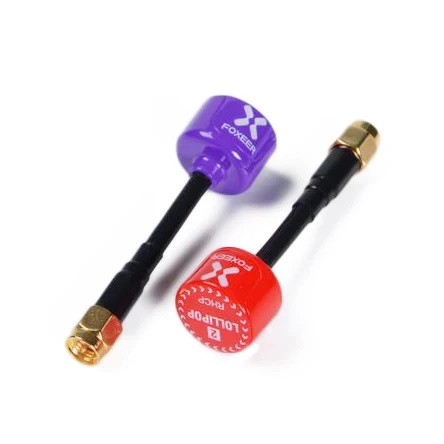 2 шт. Foxeer леденец на палочке V2 5 8G 2.3Dbi TX RX антенна RHCP FPV SMA/RP SMA straightmmcx/anglemmcx Кел
