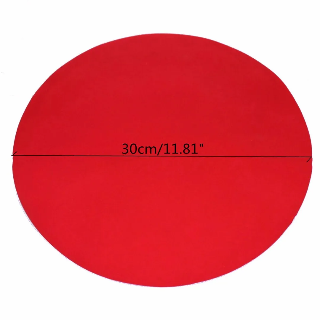 JX-LCLYL 30cm Silicone Round Baking Mat Oven Microwave Cookie Pizza Pastry Sheet Pad New