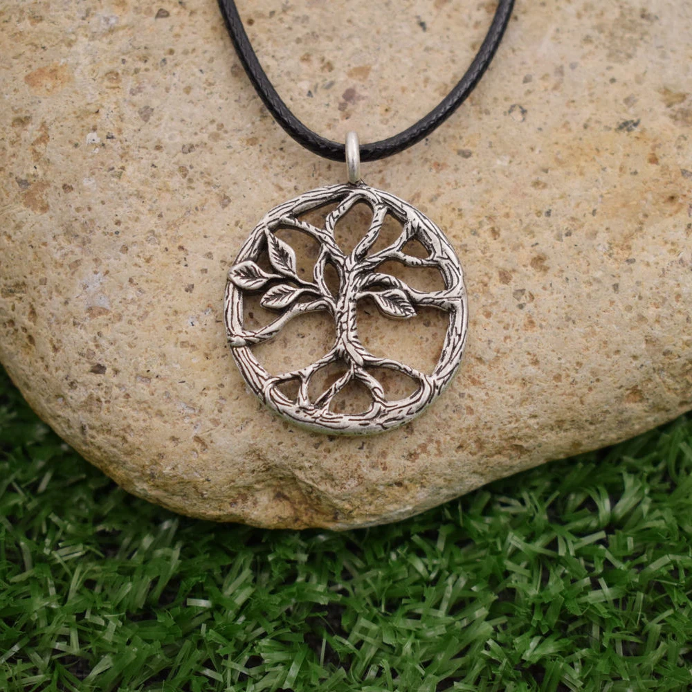 

SanLan wicca tree of life necklace
