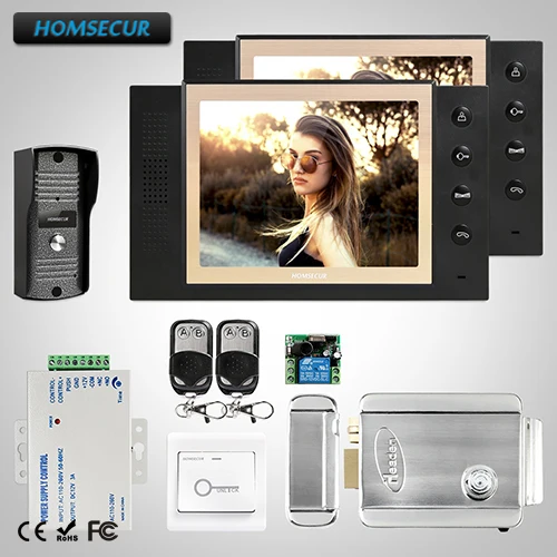 

HOMSECUR 8" Video Door Entry Security Intercom+Metal Case Camera for Apartment : TC031 + TM801-B