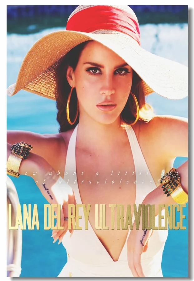 Custom Canvas Wall Decoration Lana Del Rey Poster Stickers Born To Die Mural Sexy Music Star Wallpaper #0280# | Дом и сад