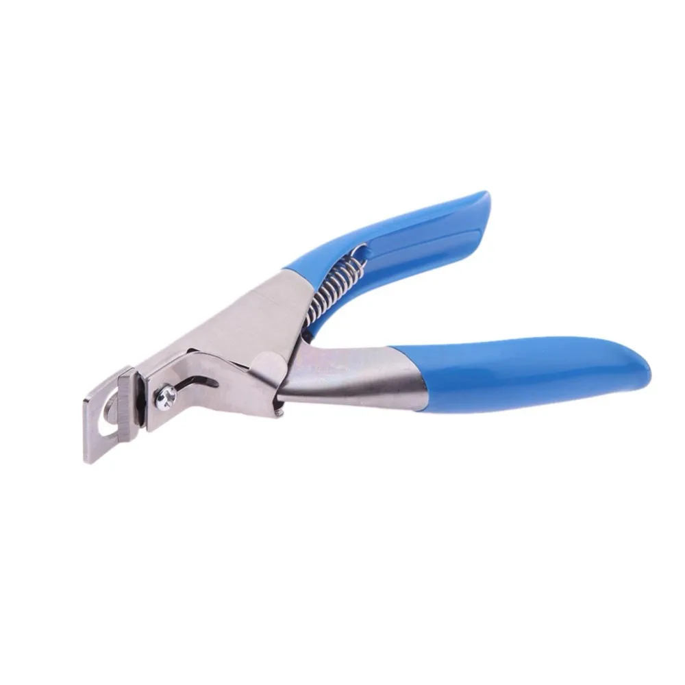 

False Nail Tips Trimmer Nails Manicure Clipper Cutter Nail Tool Stainless Steel Blue Acrylic UV Gel Nail Clipper Scissors Hot