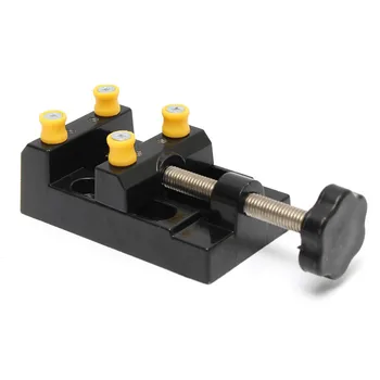 

1Pcs 125x62x36mm Black Jaw Bench Clamp Mini Drill Press Vice Micro Clip Flat Vise DIY Hand Tools Carving Bench Clamp Drill