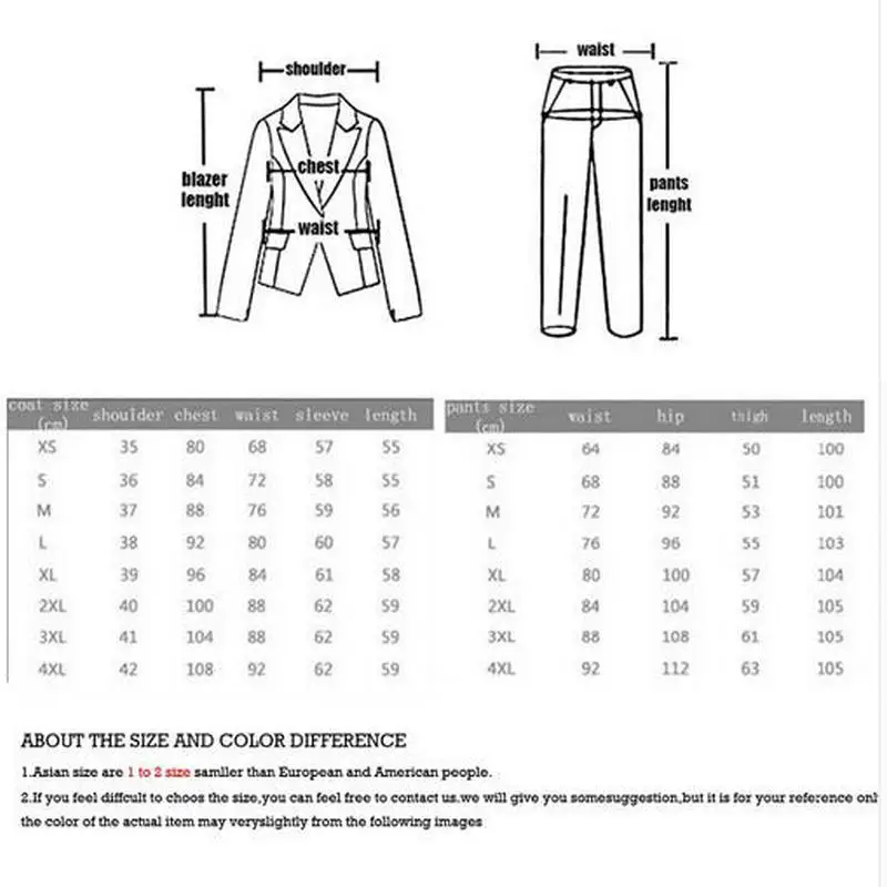 Custom made Pant Suits White Casual Female Single Button Ladies' Business Suit Office suits 2 Pieces jacket+pants