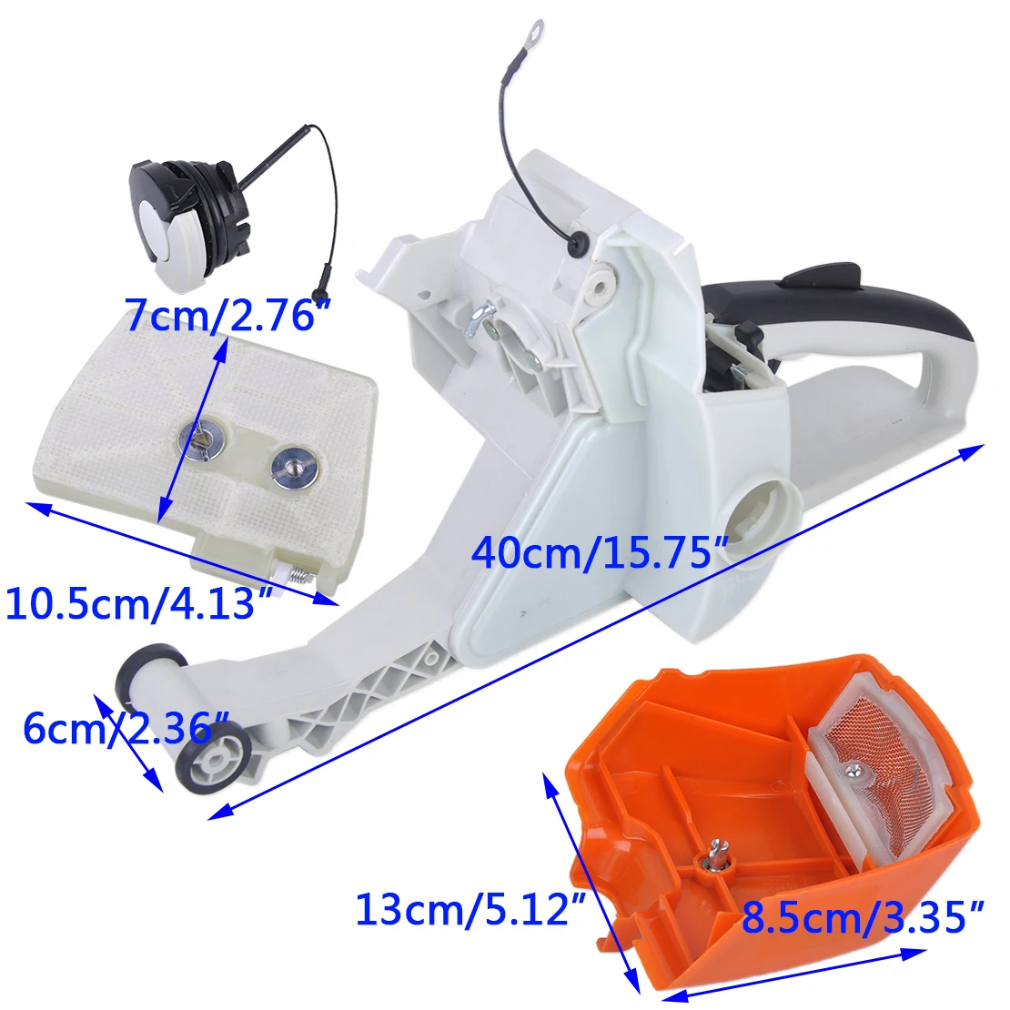 LETAOSK новый топливный бак сзади ручки & воздушный фильтр и крышка и набор крышек подходит для Stihl MS380 бензопила 1119 350 0852 1119 140 1906