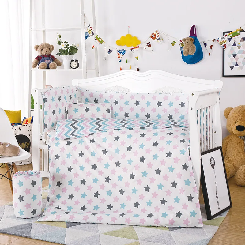 

Baby Bedding Sets 100% Cotton 3Pcs Baby Sleeping Sets Containing Pillowcase Duvet Cover Pad Cover Newborns Baby Bed Organizer