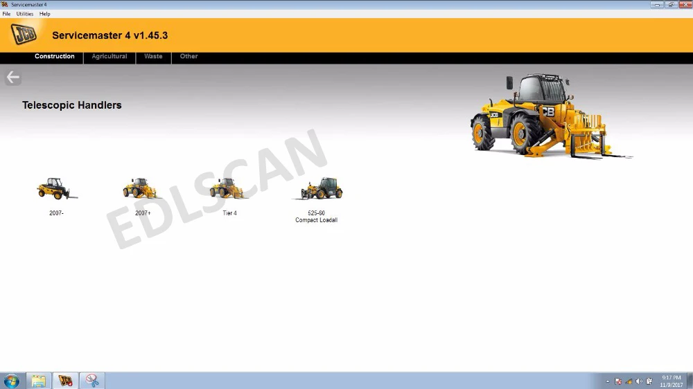 EDLSCAN электронный Сервис инструмент для JCB сельскохозяйственный трактор обработчик лопаты диагностический сканер