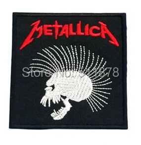 

3" Metalica Music Band EMBROIDERED Sew On IRON On Patch APPLIQUE Heavy Metal Rock Punk Badge