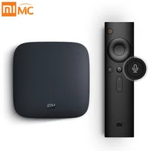 Международный Сяо Mi коробка 3 Android 6.0 Smart WI-FI Bluetooth 4 К HDR H.265 комплект-топ ТВ коробка youtube Netflix DTS IP ТВ media player