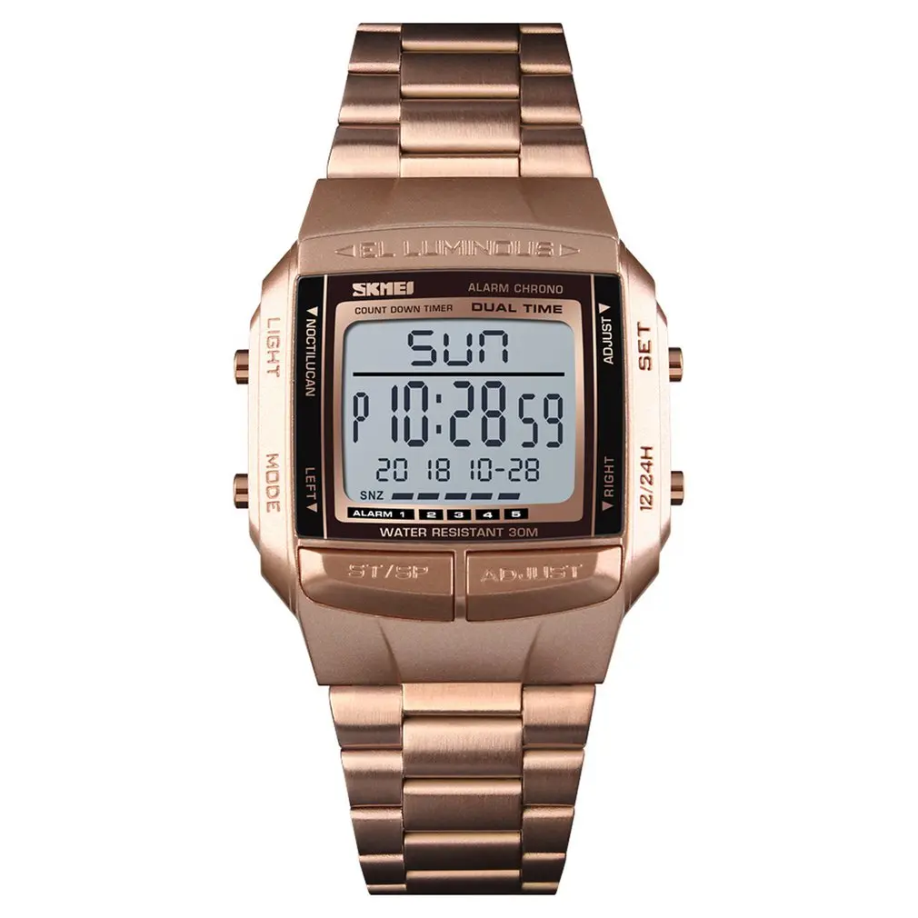

SKMEI Top Brand Fashion Watch 30m Waterproof Multifunction LED Digital Watch Business Casual Wrist Watch Models Relogio Watches