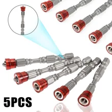 5 шт. 65 мм Магнитная отвертка бит 1/" шестигранный хвостовик отвертка Биты для гипсокартона ручные электроинструменты