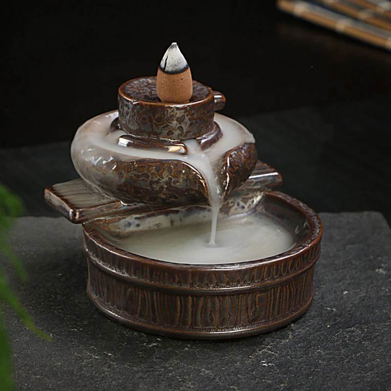 1 piece creative home decoration backflow incense burnerin Incense