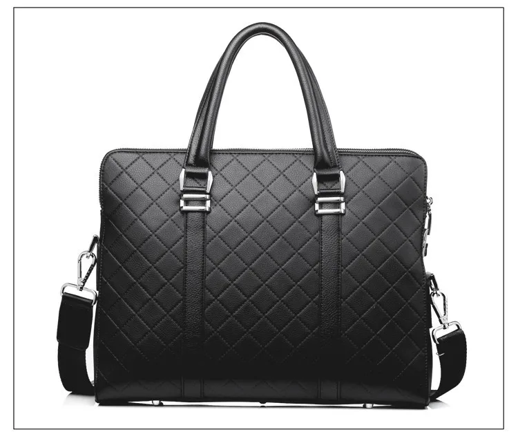 Мужской деловой портфель, кожаная сумка, дизайн, кодовый замок, сумка через плечо, мужская сумка-мессенджер, два слоя, противоугонные сумки