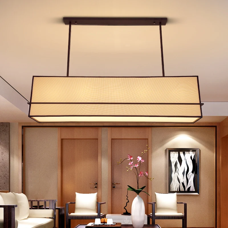 Chinese style Wooden pendant lights restaurant study hotel engineering