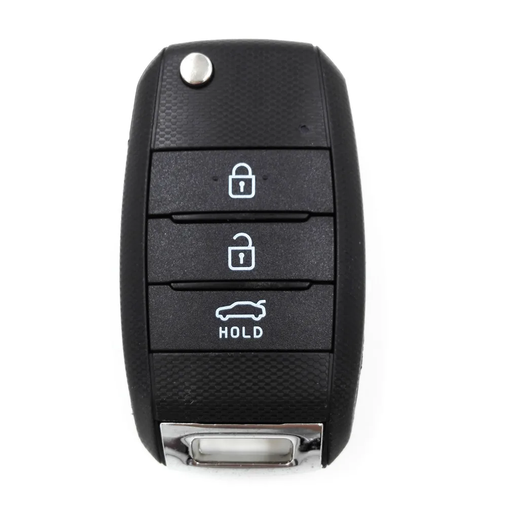 New Folding Flip Remote Key Case Fob Keyless Entry 3 Buttons Shell For Kia Sorento Carens