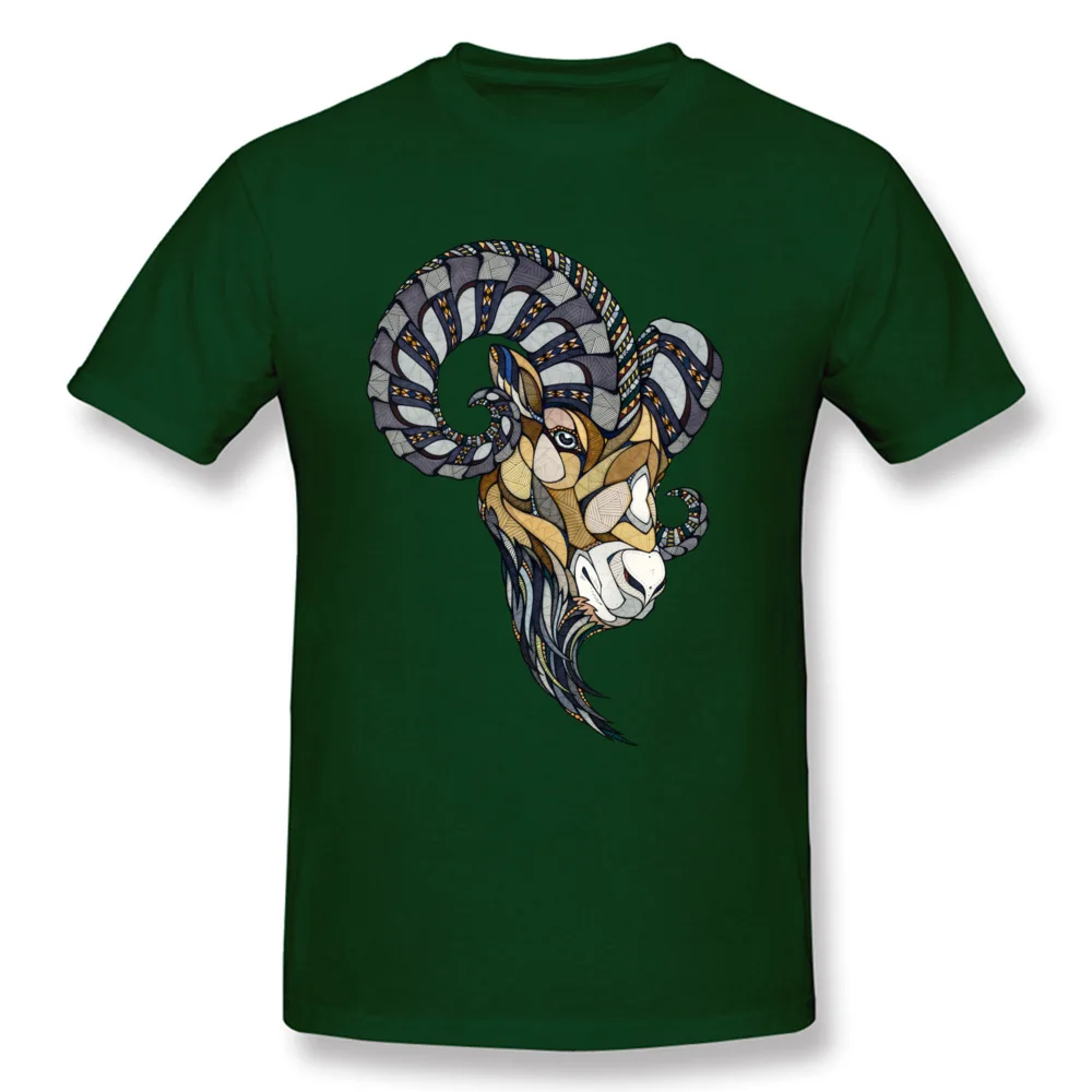 CasualDesign Short Sleeve Tops Shirts Lovers Day Funky Round Neck 100% Cotton Tee-Shirts Man Tshirts Ram Animal Poker  Ram Animal Poker dark