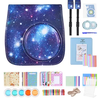 

13 in 1 Kit Camera Bag for Fujifilm Instax Mini 8/9+/8s/8 w/ Strap Sticker Lens Filter Photo Frame Album Sticker Accessories