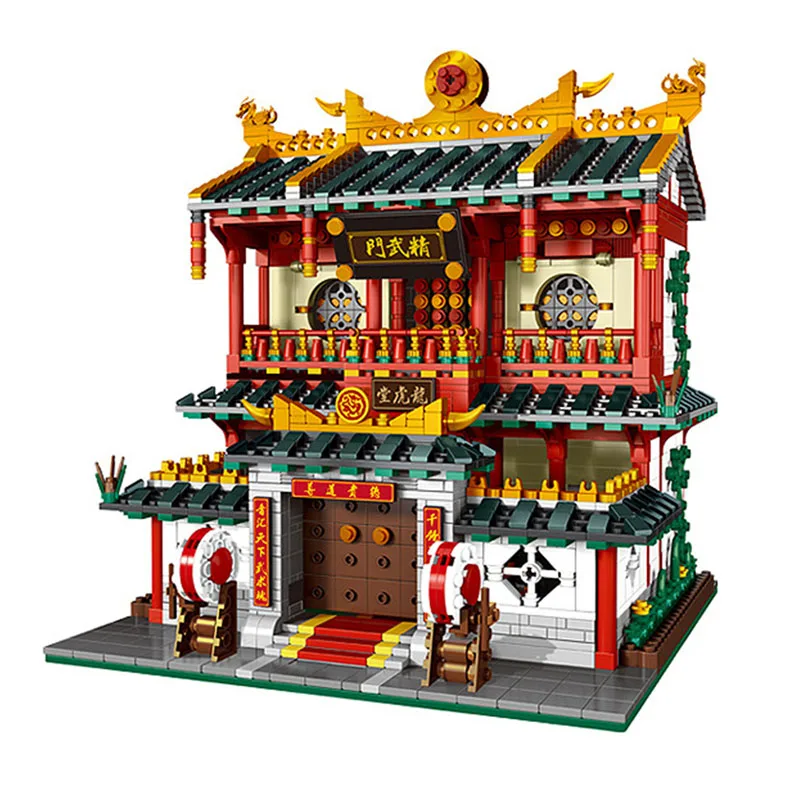 

Building Blocks Fit LegoINGlys 01004 2531Pcs Chinese Traditional Architecture Series The Martial Arts MOC Bricks Adults Toy Gift