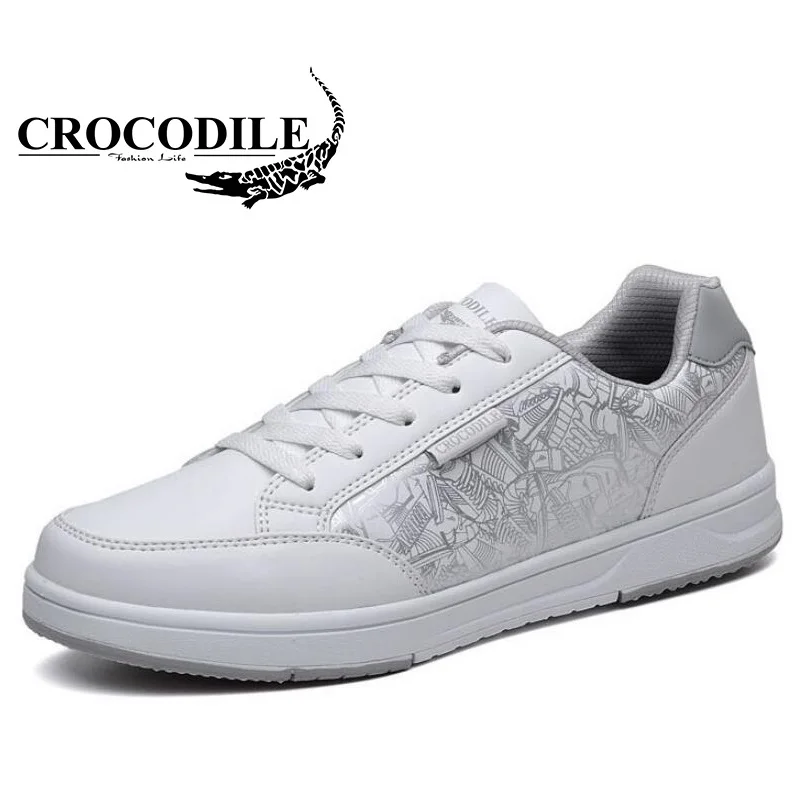 تمساح الرجال التزلج الأحذية الجلدية حذاء رياضة الركض شقة أحذية تزلج الرجال رياضية أحذية رياضية تنس الأحذية أوف وايت