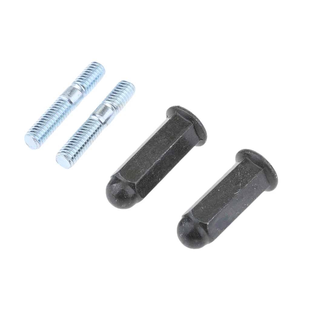 Motorcycle Pit Bike Exhaust Stud Nuts M6 6mm Bolts Set for 110 125 140 160 200cc Pitbike