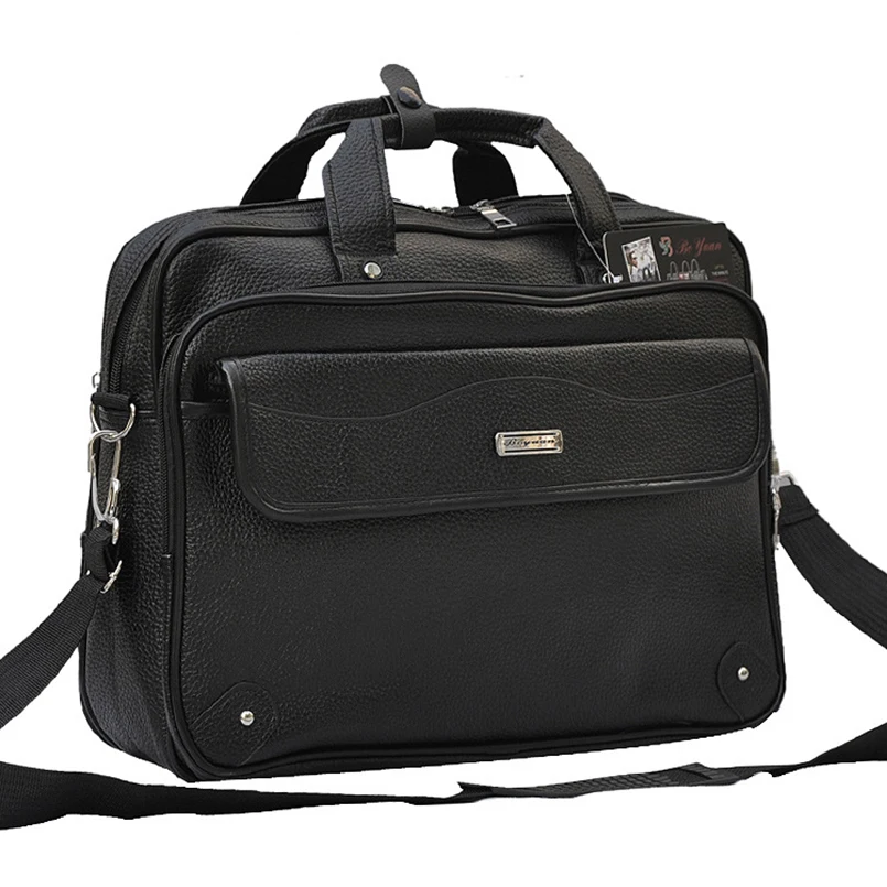 

2017 New Men's Handbags Fashion Business Shoulder Bags Men Messenger Bags High Quality Leather Briefcase Men Bag Free Delivery