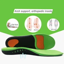 VAIPCOW High Quality EVA Orthotic Insole For Flat Feet Arch Support Orthopedic Shoes Sole Insoles For Men And Women Shoe Pads
