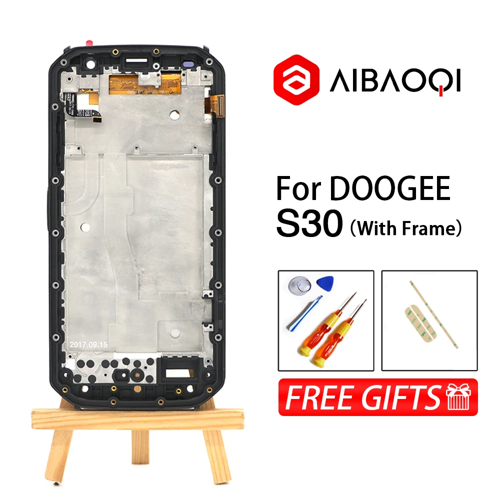 

AiBaoQi New Original 5.0 inch Touch Screen + 1280X720 LCD Display +Frame Assembly Replacement For Doogee S30 Android 7.0 Phone